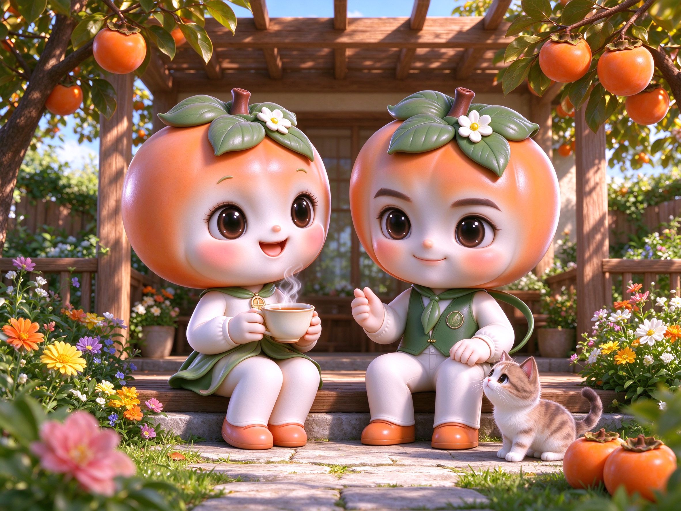柿小满与柿小安 · 廊下茶叙