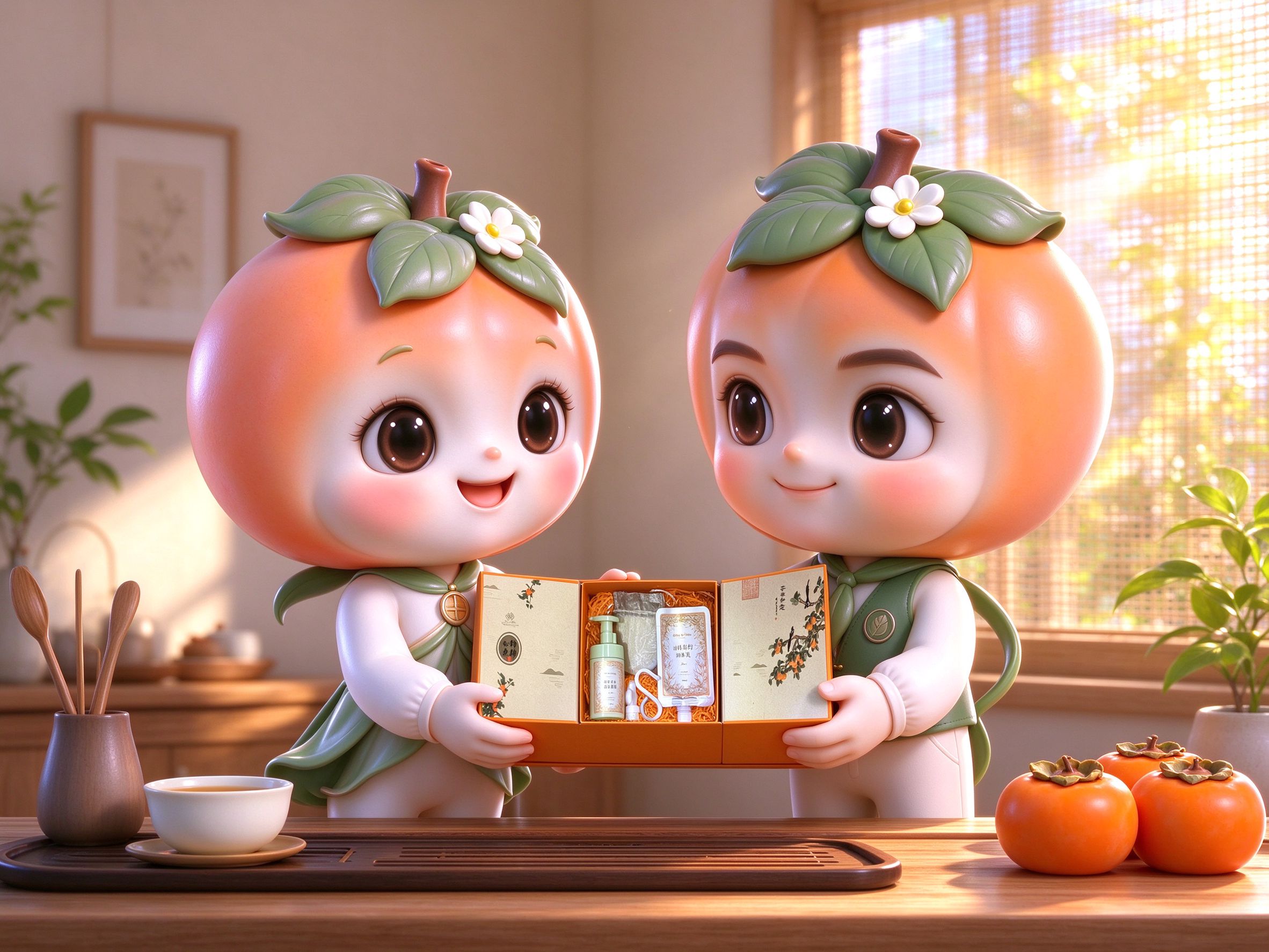 柿小满与柿小安 · 午后共礼